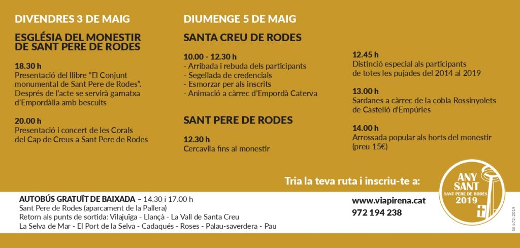 Flyer 7a pujada Sant Pere de Rodes 2019